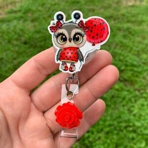 Cute Owl Badge Holder